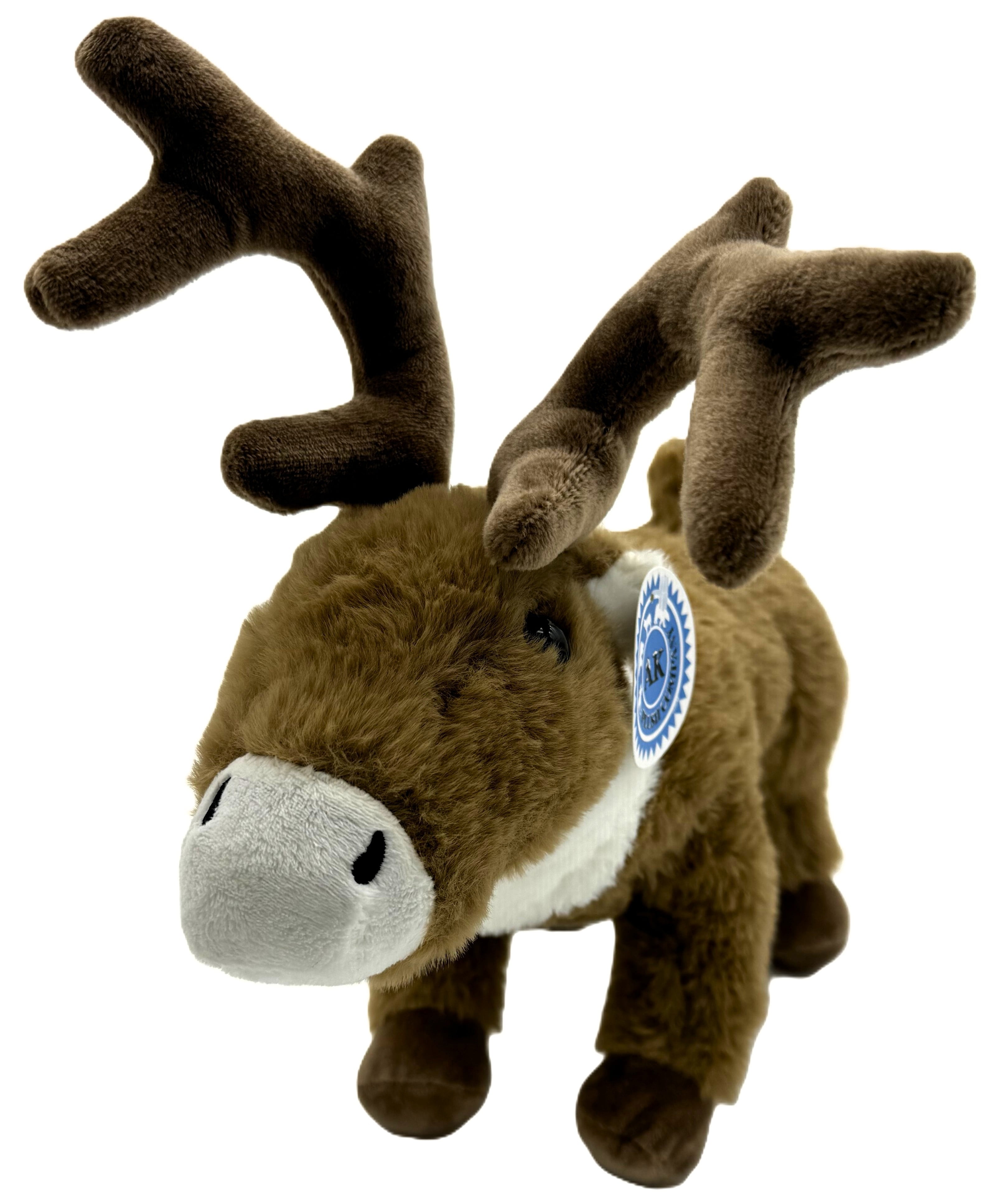 Alaskagift Reindeer Plush With Antlers