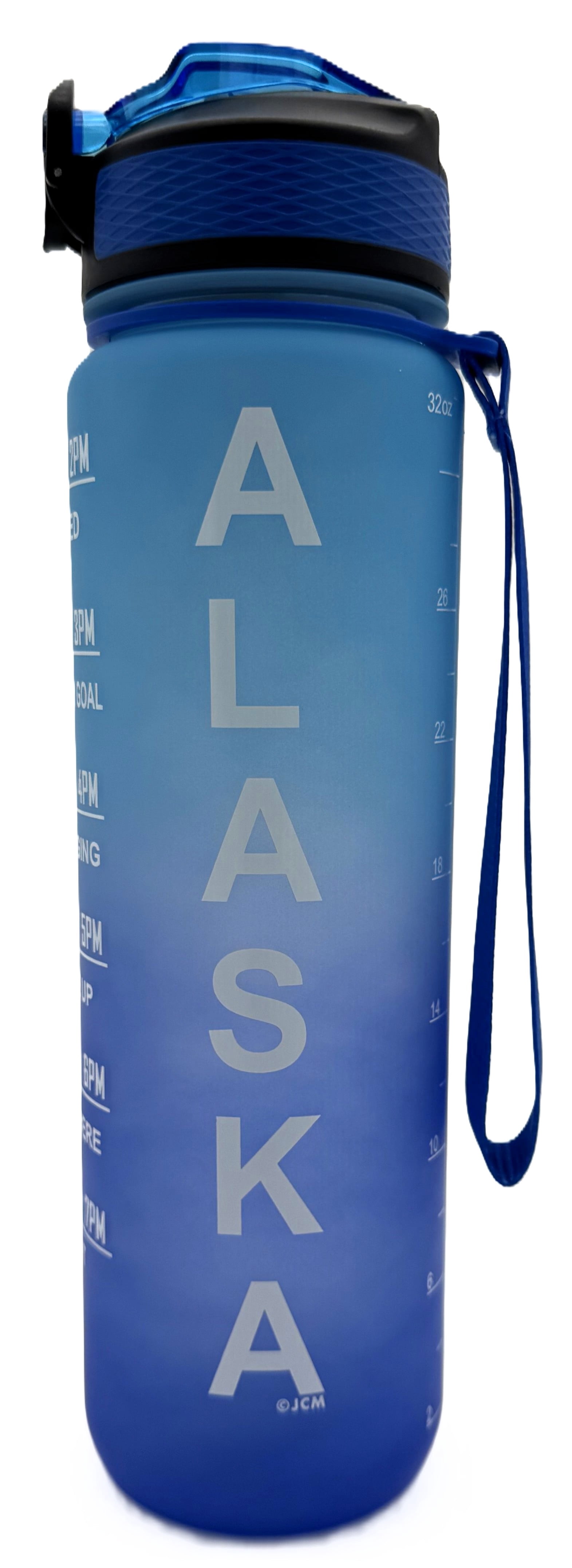 Alaskagift Water Bottle 32oz Turq Time Marker