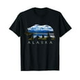 thumbnail image 1 of Alaskan Bear with Lake & Mountain Souvenir T-Shirt, 1 of 5