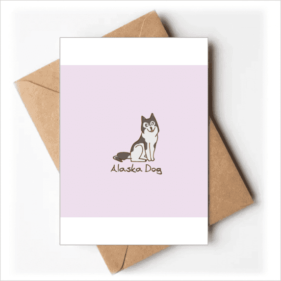 Alaskan Dog Breed USA Art Deco Fashion Greeting Cards You are Invited Invitations