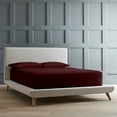 thumbnail image 1 of Alaskan King - 108" x 108" Size Microfiber Bed Sheets Luxury 1800 Thread Count Brushed Microfiber Sheet Set Super Soft & Silky Feel 15 Inch Deep Pocket - Alaskan King, Wine, 1 of 6