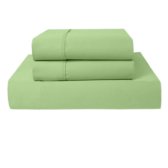 PRATYUX Alaskan King 3-PC (1 Fitted + 2 Pillowcases) Set 600-TC Egyptian, 12" Deep - Sage