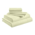 thumbnail image 1 of Alaskan King 6-Piece Sheet Set 1000-Thread Count 100% Pure Organic Cotton, 30" Deep Pockets (1 Flat, 1 Fitted, 4 Pillowcases) - Ivory, 1 of 7