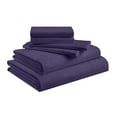 thumbnail image 1 of Alaskan King 6-Piece Sheet Set 800-Thread Count 100% Pure Organic Cotton, 18" Deep Pockets (1 Flat, 1 Fitted, 4 Pillowcases) - Plum, 1 of 7