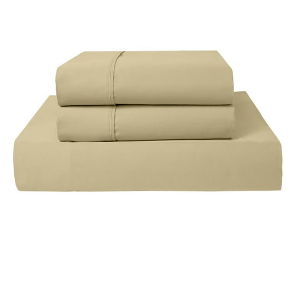 PRATYUX Alaskan King 3-PC (1 Fitted + 2 Pillowcases) Set 1000-TC Egyptian, 18" Deep - Taupe