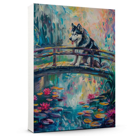 Alaskan Malamute Art Print Poster, Dog Canvas, Alaskan Malamute Wall Art Decor, Dog Art Home Decor Artwork For Bedroom Living Room Bathroom Decor