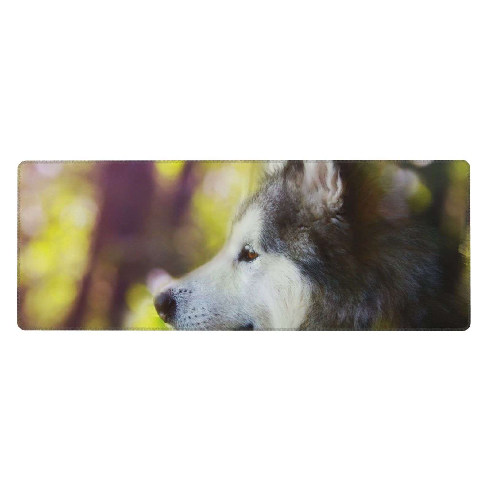 Alaskan Malamute Bokeh Pets Dogs Cute Large Mouse Pad Desk Pad Computer