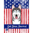 thumbnail image 1 of Alaskan Malamute Canvas House Flag, 1 of 1
