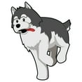 thumbnail image 1 of Alaskan Malamute Decal | Indoor/Outdoor | Dog Lover Super Cute Sticker for SUV Windows, Dorm Rooms, Bedroom, Offices | SignMission personalized gift | 12", 1 of 2