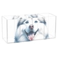 thumbnail image 1 of Alaskan Malamute Dog Acrylic Pencil Pen Holder Cup 4 Compartments Desktop Organiser 7.87"x2.78"x3.54", 1 of 7