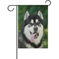 thumbnail image 1 of Alaskan Malamute Dog Decorative Double Sided House Flag 28 x 40 inch, 1 of 2