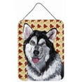 thumbnail image 1 of Alaskan Malamute Fall Leaves Aluminum Metal Wall Or Door Hanging Prints, 1 of 1
