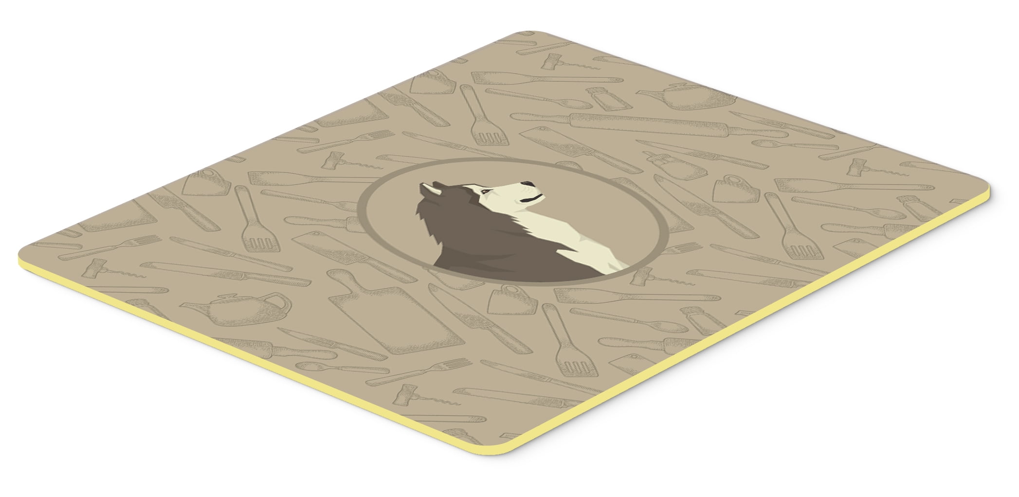 Alaskan Malamute In the Kitchen Kitchen or Bath Mat 24x36