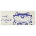 thumbnail image 1 of Alaskan Malamute Kitchen Mat, Cartoon Style Smart Puppy with Glasses Photo Camera and Bee Smile Doodle, Plush Decorative Kitchen Mat with Non Slip Backing, 47" X 19", Blue White, by Ambesonne, 1 of 1