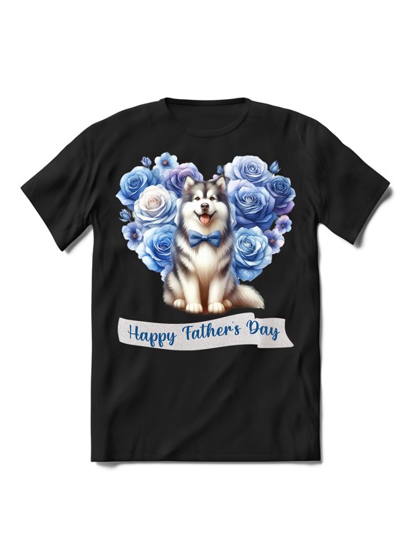 Alaskan Malamute Proud Dad Happy Father's Day Shirt T-shirt Unisex Merch Alaska Mal Dog Lovers Gifts - 02008