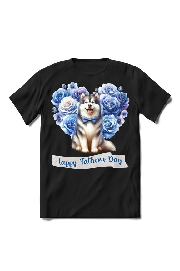 Alaskan Malamute Proud Dad Happy Father's Day Shirt T-shirt Unisex Merch Alaska Mal Dog Lovers Gifts - 02008
