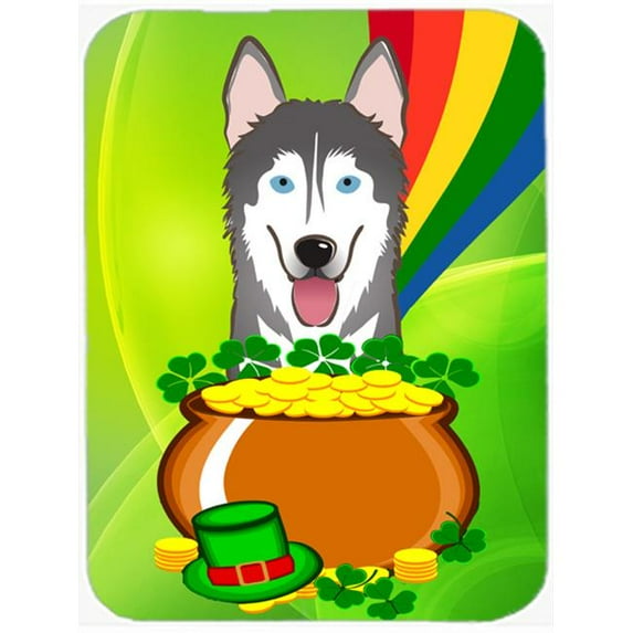Alaskan Malamute St. Patricks Day Mouse Pad, Hot Pad or Trivet