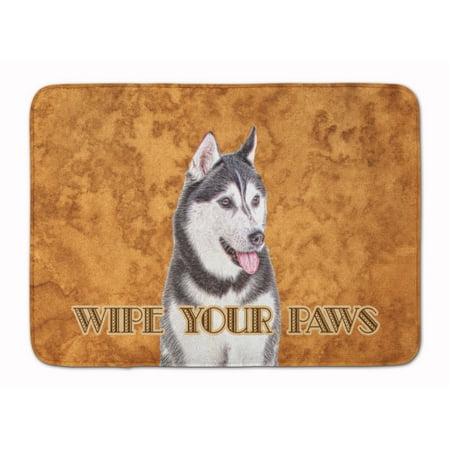 Alaskan Malamute Wipe your Paws Machine Washable Memory Foam Mat
