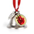 thumbnail image 1 of Alastor Hazbin Hotel Cartoon Christmas Bell Ornament Xmas Decor Jingling Bell Christmas Tree Hanging Ornaments Decoration Supplies, 1 of 7