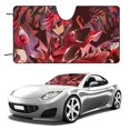 thumbnail image 1 of Alastor Hazbin Hotel Comedy Car Windshield Sunshade Umbrella Foldable Reflective Sun Visor Front Window Cover Protector Accessories, 1 of 8