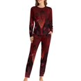 thumbnail image 1 of Alastor Hazbin Hotel Comedy Womens Pajama Set Loungewear Cozy Soft House Wear Sets Long Sleeve Round Neck T Shirt Top Bottom Pants Sleepwear, 1 of 9