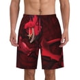 thumbnail image 1 of Alastor Hazbin Hotel Men's Beach Shorts Swim Trunks Casual Quick Dry Board Shorts Swimwear Pants with Mesh Lined and Pockets, 1 of 8