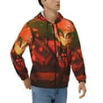 thumbnail image 1 of Alastor Hazbin Hotel Sweatshirt For Mens Fashion Hoodies Zipper Coat Jacket With Pockets Athletic Daily Hoody Hooded Gift, 1 of 6