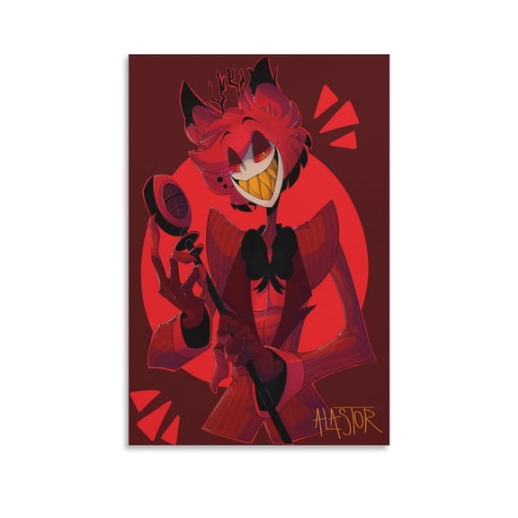 Alastor Poster Canvas Wall Art Poster Decorative Bedroom Modern Home Print Picture Artworks Posters 12x18inch(30x45cm)