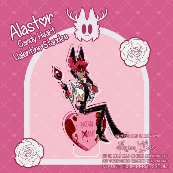 Alastor Valentines Candy Heart Standee (1 standee)