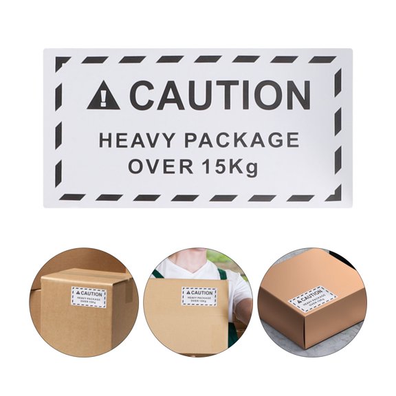 Alasum Adhesive Warning Labels White Copper Foil Durable for Logistics