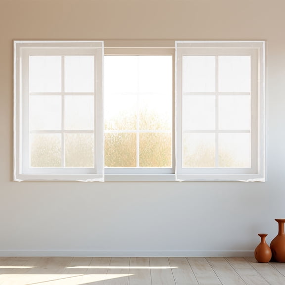 Alasum 1Set Clear Window Covering Film Windproof and Insulating for Home Windows