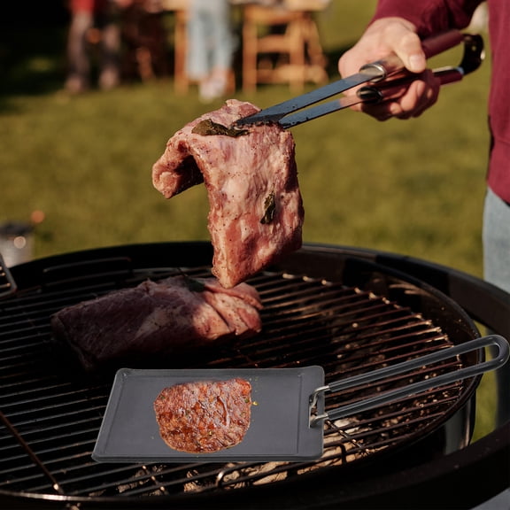 Alasum 1 Set Outdoor Camping Mini Grill Plate Portable Square Roasting Pan for Friends