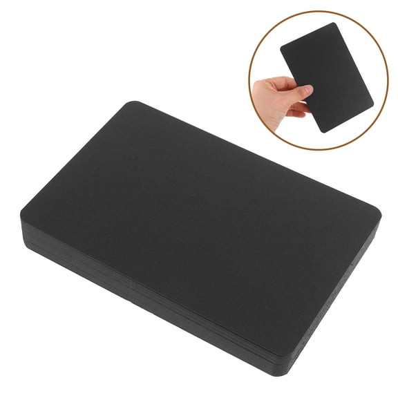 Alasum 100Pcs Black Handmade Paper Note Cards for Personal Messages and Craft Card Making