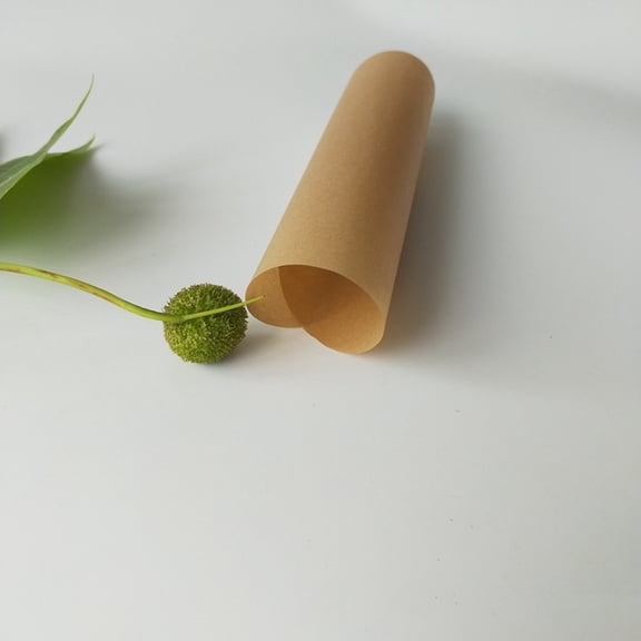 Alasum 100Pcs Brown Round Baking Paper Cake Paper Pad Oil Proof for Party and Reception Use