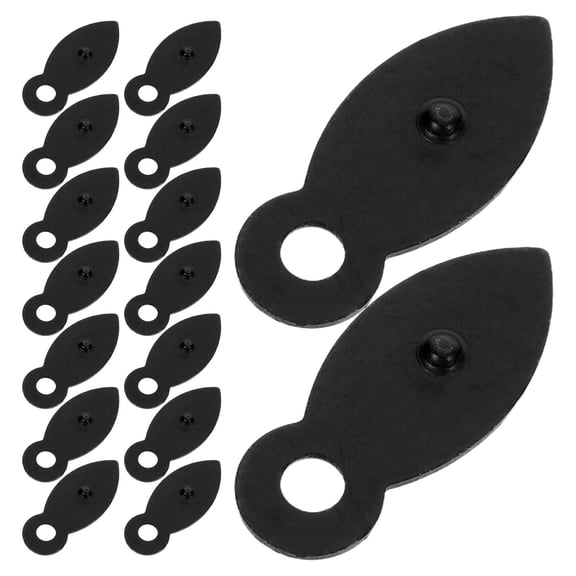 Alasum 100Pcs Durable Black Metal Picture Frame Turn Buttons for Artwork and Photo Frames