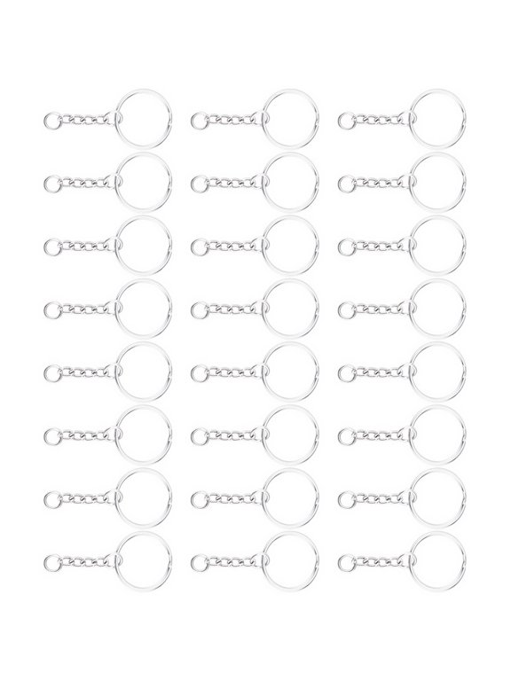 100-Pack Plated Metal Key for Crafts, Keychains, and Accessories