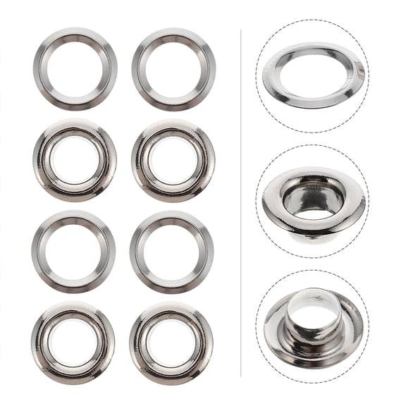 Alasum Brass Curtain Grommets Eyelets Lightweight No Rust Durable 100Pcs