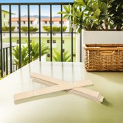 Alasum 10Pcs Bamboo Decorative Wall Slats for Home Decor with Natural Grain Texture