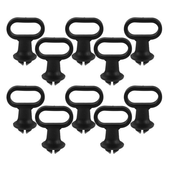Alasum 10Pcs Black Rubber Motorcycle Cable Guide Clip with Shock Absorption for Speedometer