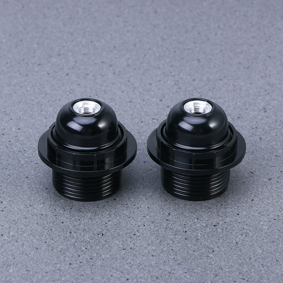 Alasum 10Pcs E26 Light Bulb Socket Holder Black Round Base with Screw Terminals for Lighting Use