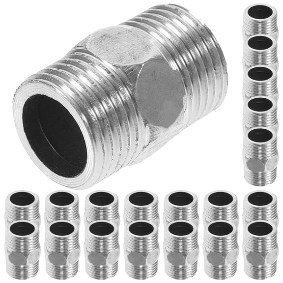Alasum 10Pcs Plated Silver Stainless Steel Hose Coupler 1 2 Inch Pex Faucet Connector for Water Pipe Use