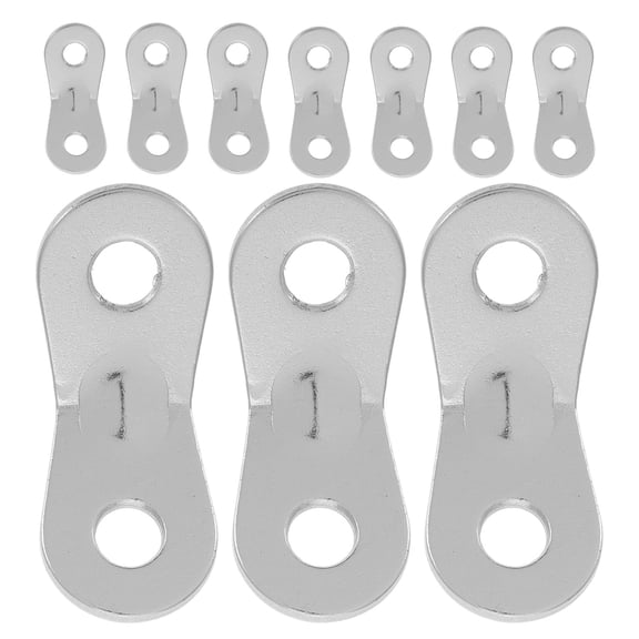 Alasum 10Pcs Portable Aluminum Rope Adjusters Tent Guyline Tighteners with Windproof Buckles for Camping Outdoors