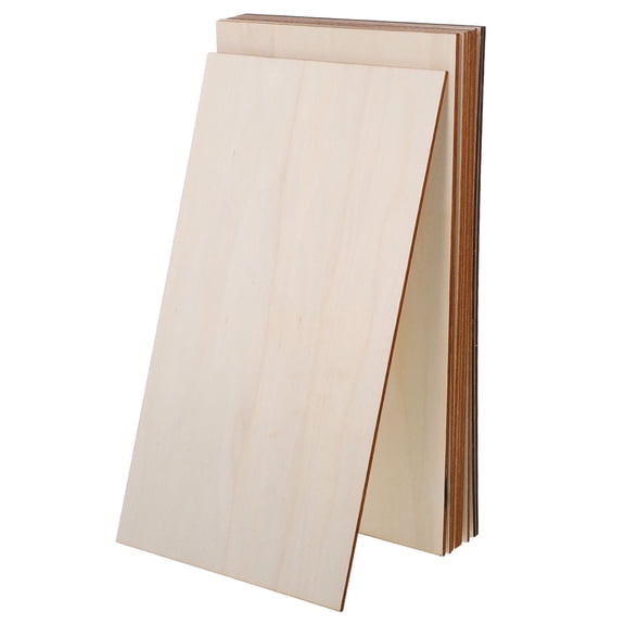 Alasum 10Pcs Utility Panel Plywood Boards Easy to Cut for Creative Crafting Tasks