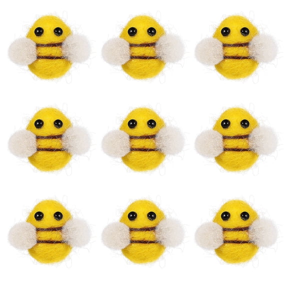 Alasum 10pcs Yellow Shaped Embellishments for Crafting, Supplies for Craft Projects