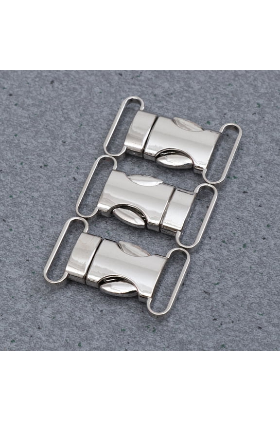 10-Pack Zinc Alloy Quick Release Buckles for Webbing Straps, Belt Bracelets, and Outdoor Gear Accessories
