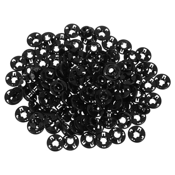 Alasum 120Pcs Hood Prop Rod Clip Black Plastic Wear Resistance for Automotive Technicians