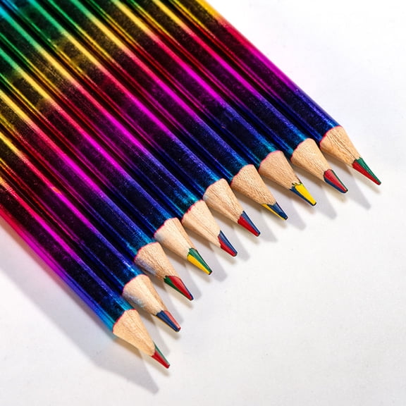 Alasum 12Pcs Professional Colored Pencil Set Water Soluble Pencils for Daily Coloring