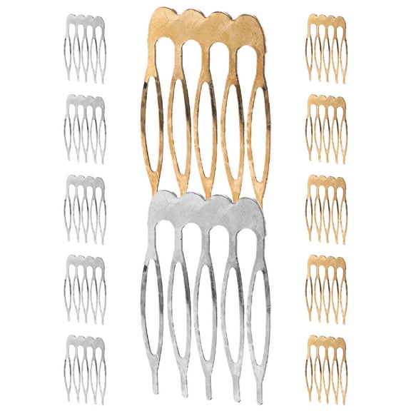 Alasum 12pcs Alloy Rhinestone Side Hair Combs for Women with Smooth Daily Use