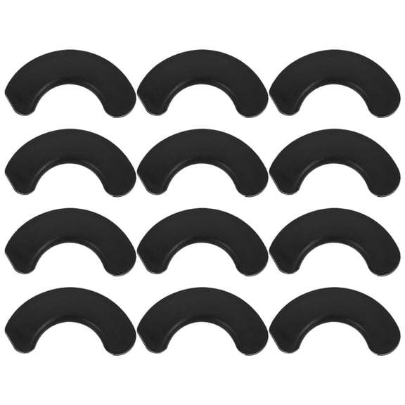 Alasum Gym Hip Thrust Pads Versatile Use Black Plastic for Workout Safety 12Pcs