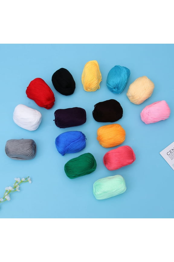 15Pcs Assorted Color Wool Yarn for Knitting Durable Sturdy Soft Wool Knitting Yarn